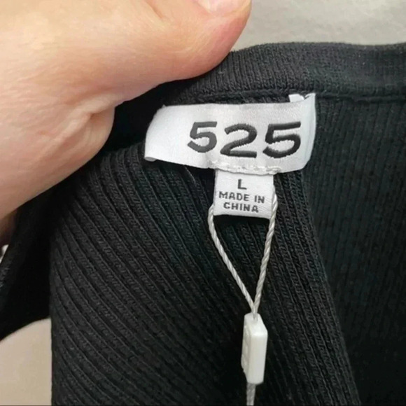 525 America black Assymetrical ribbed tank  Large - Picture 6 of 6